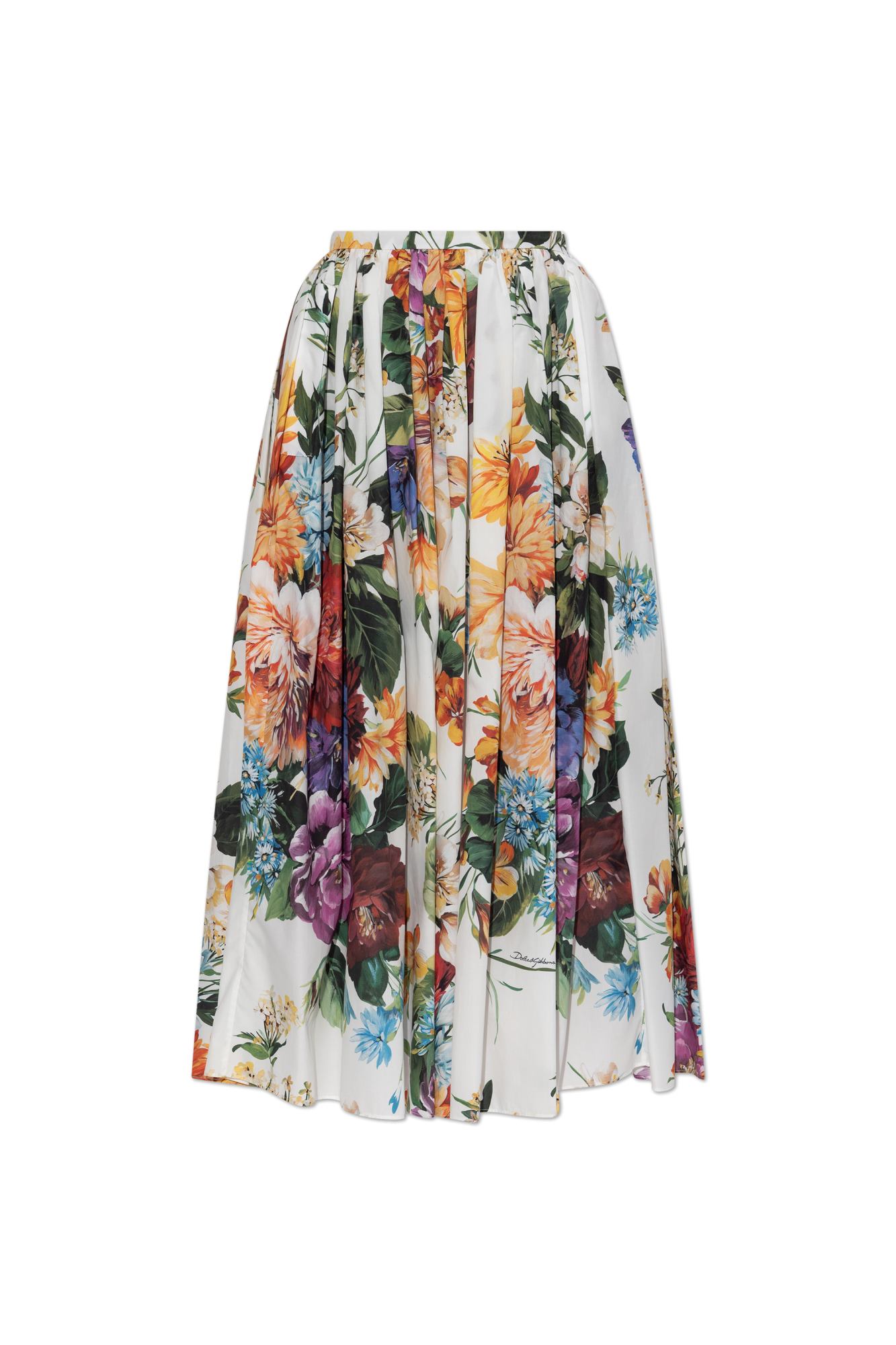 Multicolour Skirt with floral motif Dolce & Gabbana - Vitkac GB